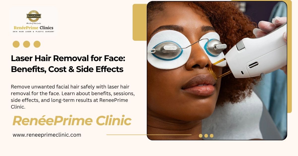 Laser Hair Removal for Face Benefits, Cost & Side Effects