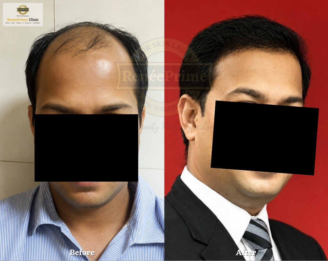 Sapphire Hair transplant in Mumbai before and after