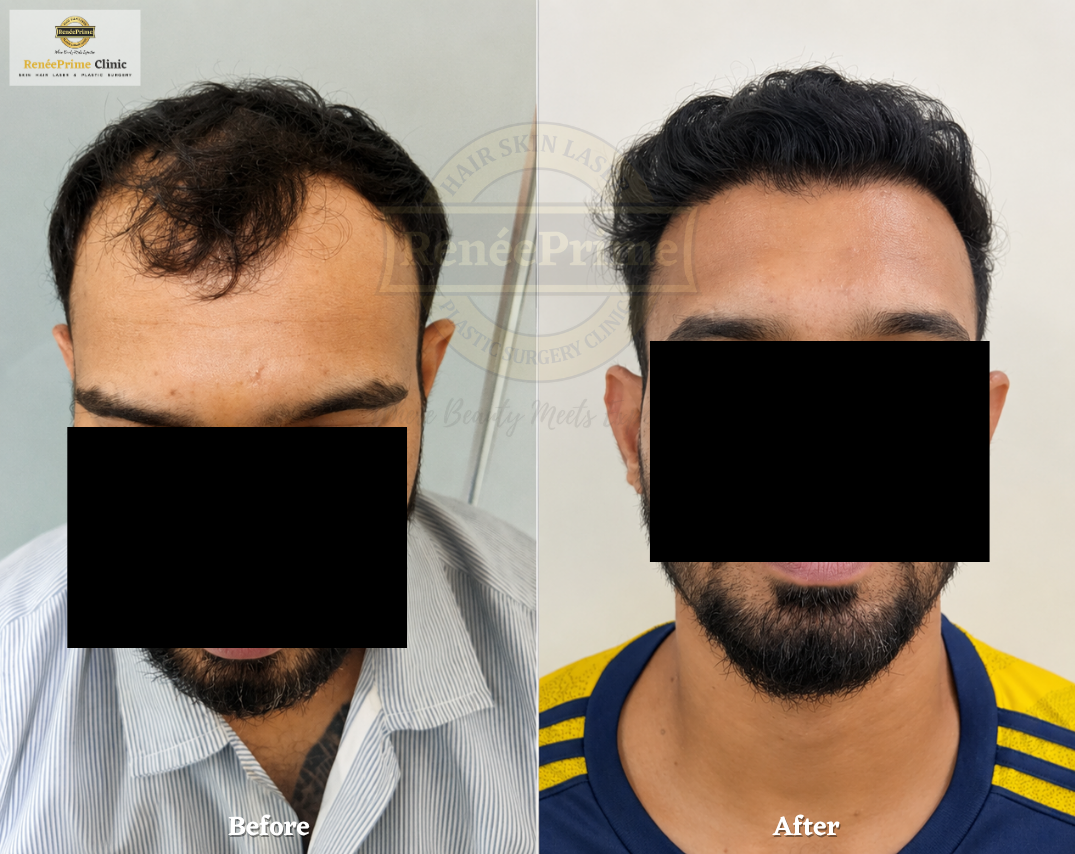 FUE Hair transplant in Mumbai before and after