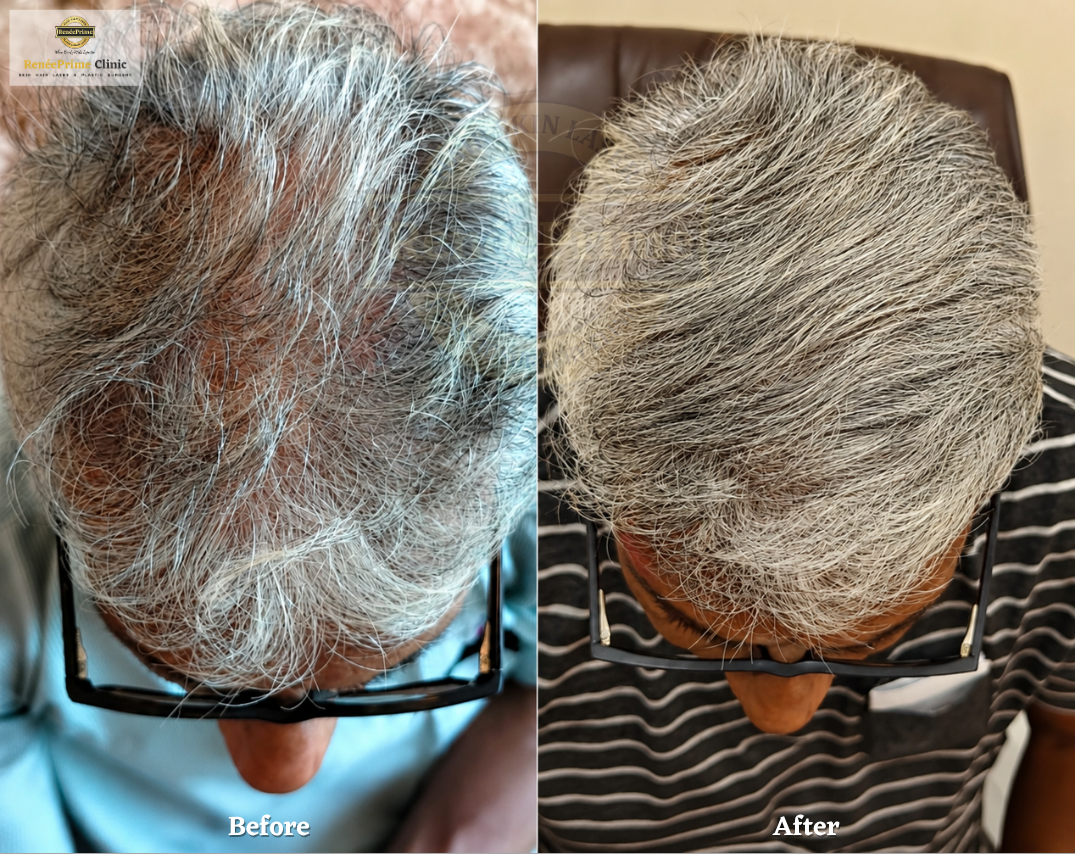 exosomes Hair treatment in Mumbai before and after