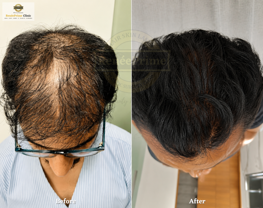 Hair treatment in Mumbai before and after