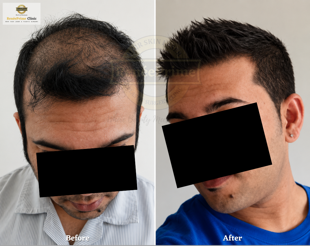 gfc Hair treatment in Mumbai before and after
