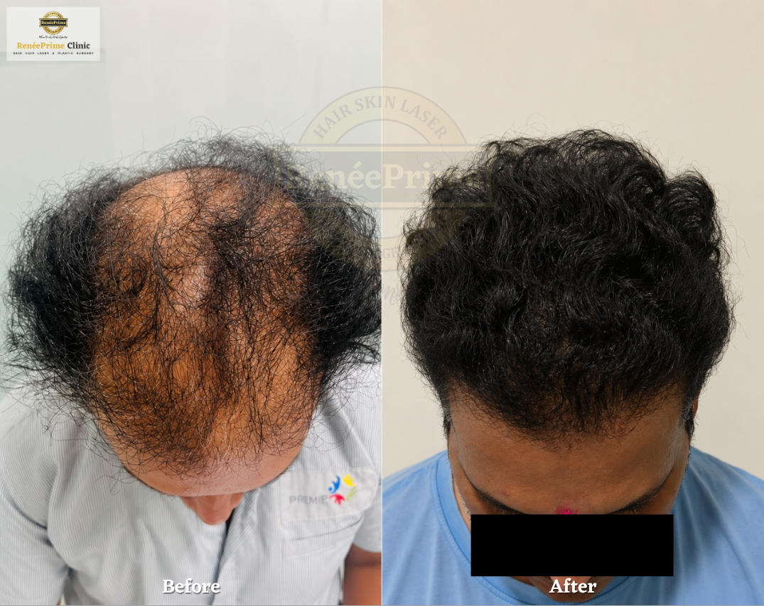 GFC Hair treatment in Mumbai before and after
