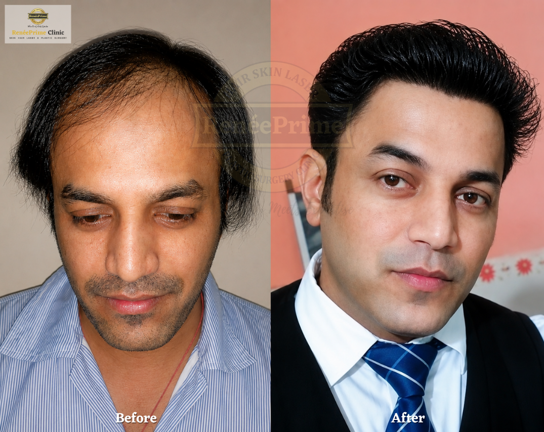 Hair transplant in Mumbai before and after